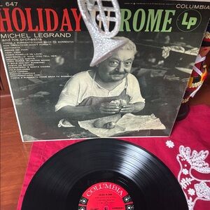 Columbia Holiday in Rome LP -Michael legrand VTG vinyl